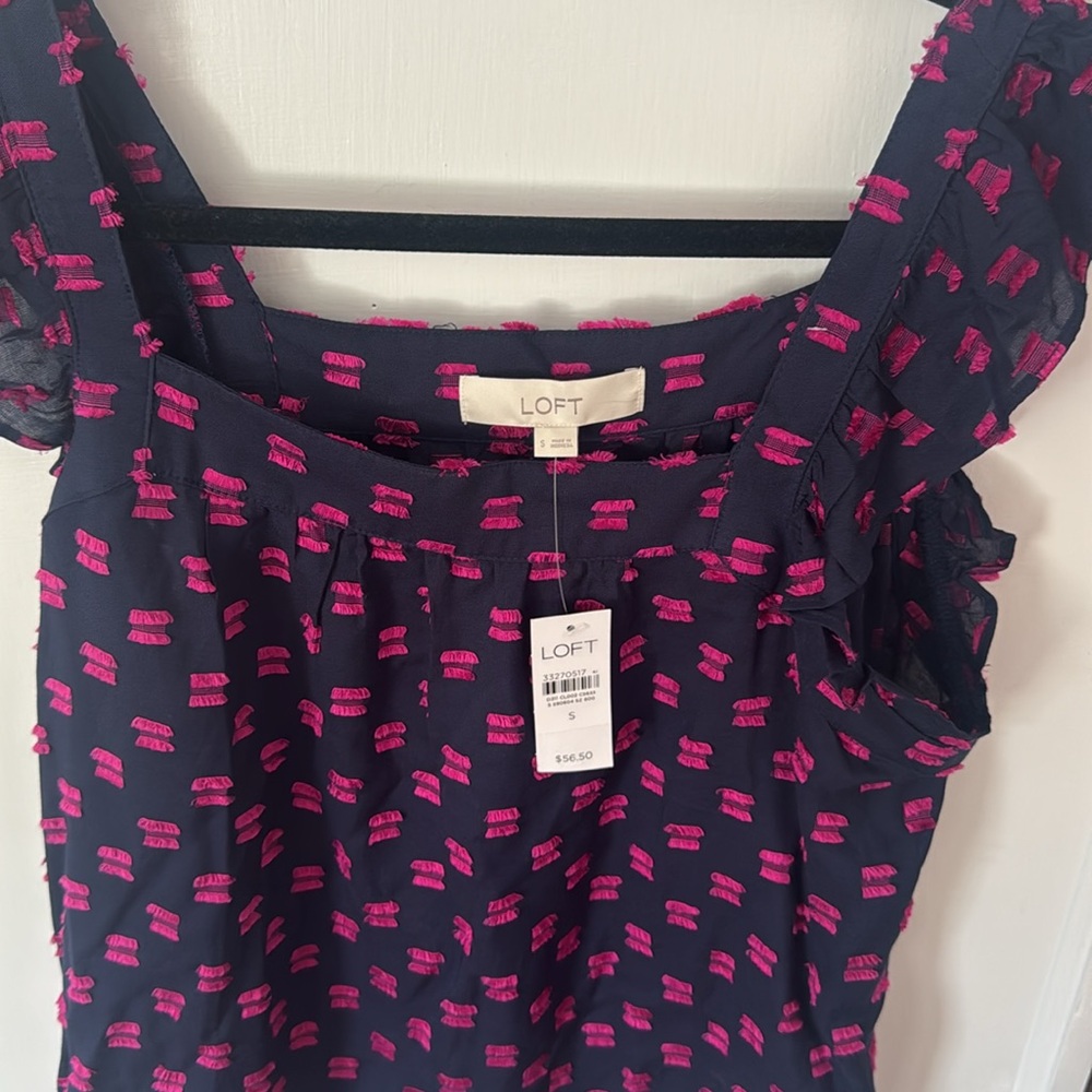 LOFT Flutter Sleeve Blouse - NEW - Picture 3 of 5